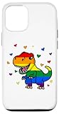 Photo Gallery custodia per iphone 12/12 pro bandiera dell orgoglio lgbt divertente dinosauro orgoglio