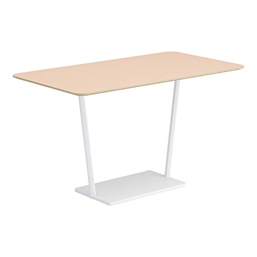 【メーカー配送・設置・組立】コクヨ ミーティングテーブル リージョン LT-RG169MHSAAF85 角形 T字脚 ミドルハイテーブル 幅160×奥行90×高さ90.4cm リノリウム天板 パウダー/脚ホワイト