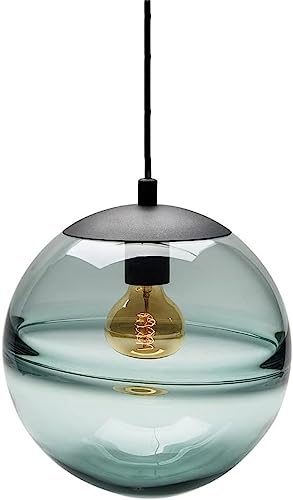 Lampe suspendue en verre globe luminaire vintage de plafond pour salle à manger et salon