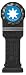 Bosch OSP114CC 1-1/4 In. StarlockPlus Oscillating Multi-Tool Curved-Tec Carbide Extreme Plunge Blade