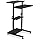 Mount-It! Black Rolling Standing Desk, Adjustable Height up to 54.7", Portable Laptop Podium Desk on Wheels, Mobile Computer