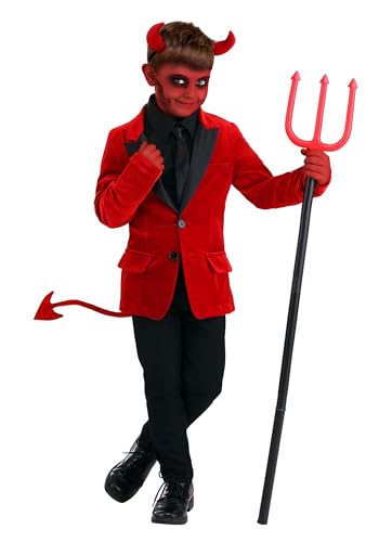 Disfraz de diablo para niño con cola y chaqueta