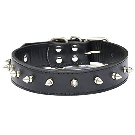 SSM Pet Mart Spiked & Studded PU Leather Dog Collar – Heavy Duty SSM Pet Mart Spiked & Studded PU Leather Dog Collar – Heavy Duty