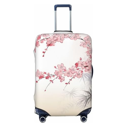 Cherry blossoms Tree Zen Luggage Cover for Suitcase Tsa Approved, Washable Suitcase Protector Fits 18-32 Inch Anti-scratch Suitcase Cover Carry on Luggage Sleeve Travel Baggage Cover