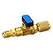 TVLGLKECET 1PC Straight SHUT-OFF Ball Valve Adapter Tool Fit For R410a R134a 1/4