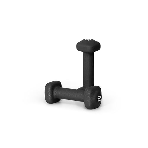 Tone Fitness Neoprene Dumbbell Weight Pairs with Anti-Roll Square Head | Multiple Options