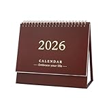 Planificación a largo plazo: el calendario 2026 en el otro lado de este calendario de escritorio tiene una página de notas, el planificador de escritorio con fecha juliana también puede ayudarte a planificar todo el año, calendario 2025 y mantener un seguimiento de tu apretada agenda. Con estos diseños, puedes realizar un seguimiento fácilmente de tu apretada agenda: fechas importantes de reuniones, citas que no se pueden perder, aniversarios