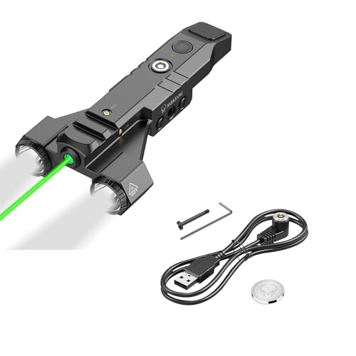 DARKFANG Dual Beam Flashlight Laser Combo and Magnetic Charging Cable Bundle