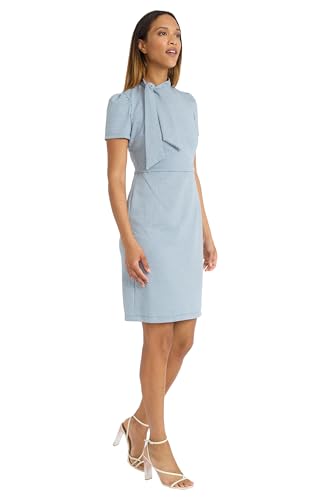 Maggy London Women's Flight Attendant Tie Neck Midi2