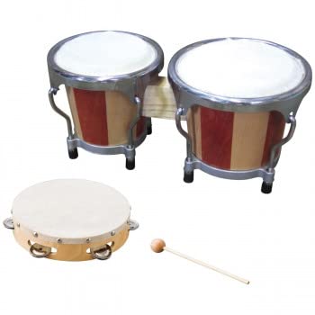 ホスコ パーカッションセット ミニボンゴ＆タンバリン PS-400