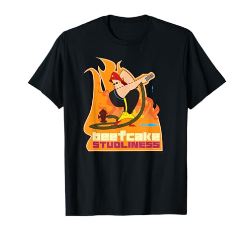 Image of Johnny Bravo Beefcake Studliness Firefighter T-Shirt