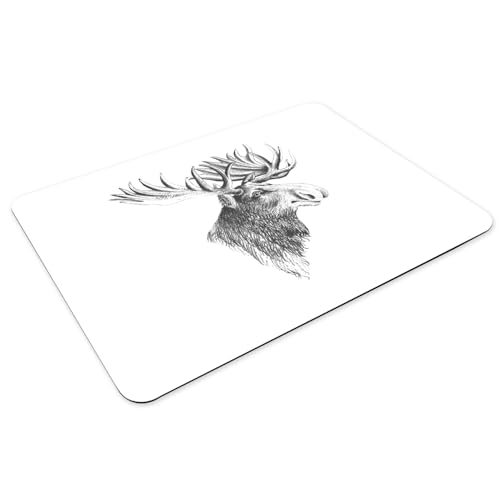 Set de table élan forêt Canada x4 en caoutchouc 39,5x28,5 cm - 3