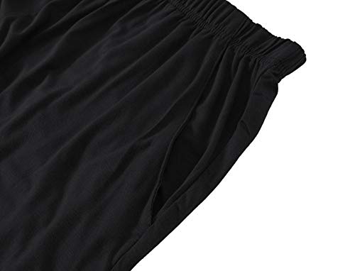 MoFiz Men's Pyjama Shorts Bottoms Ultra Soft Modal Lounge Wear Shorts with Pockets