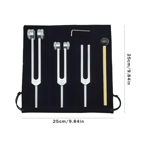 Horquilla de tuning de 128 Hz para percusión y juego de mazo de aleación de aluminio 2