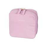 choutrente 化粧ポーチ メイクポーチ 小物入れ ポーチ レディース 立てたまま収納可能 (オーキッドピンク)