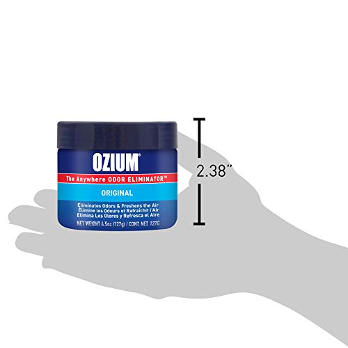 Ozium 4.5 Oz. 4 Pack Odor Eliminating Gel For Homes, Cars, Offices And More, Original Scent, 4 Pack #TOP1
