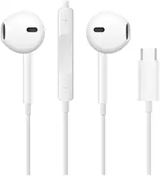 FONE DE OUVIDO TIPO C, MICROFONE INTEGRADO COMPATÍVEL IPHONE15 15 Pro 15 Pro Max 16 16 Pro Max COM FIOS, Compatíveis ANDROID QUALIDADE PREMIUM