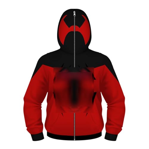 Plustrong Kapuzenpullover für Kinder, Jungen, Teenager, Halloween, Cosplay, Jungen, mit Reißverschluss, Sp 005, 11-13 Jahre Plustrong Kapuzenpullover für Kinder, Jungen, Teenager, Halloween, Cosplay, Jungen, mit Reißverschluss, Sp 005, 11-13 Jahre