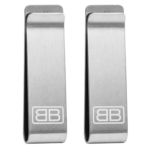 Image of Stainless Steel Money Clip Wallet, Slim Everyday Cash and Card Holder Daily stainless steel design clips folded cash and cards together, with a slim profile that keeps pocket carry compact.