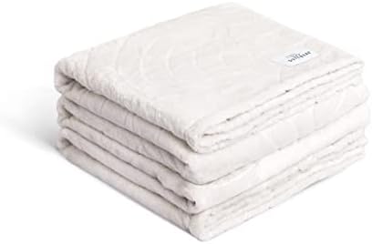 SOFTBEAR White King Size Blanket Flannel Fleece Semi-Circular Pattern, Soft, Fluffy, Plush and Warm Blanket for Bed, Couch, Sofa, Camping