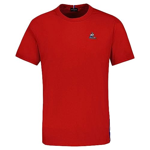 Le Coq Sportif Shirt Tri Tee SS N°1 M Rouge Electro Rouge Electro M Unisex Adults, Red Electro, M