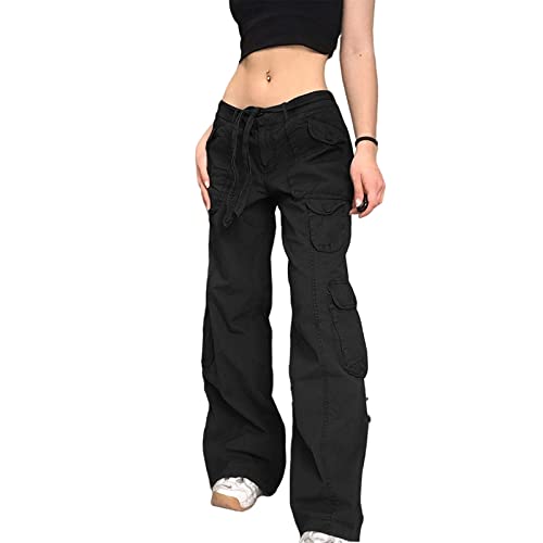 パンツ civarize multi pocket design cargo pants MOMEITU Harajuku Multi-Pocket Cargo Pants Women's Posh Low Waist