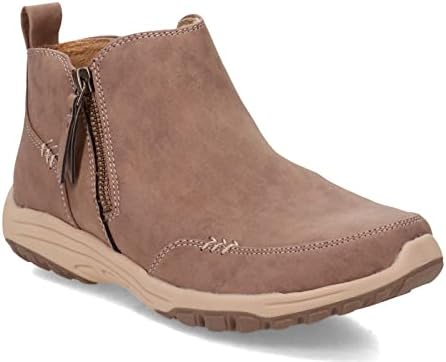 Skechers Modern Comfort Women's womens Reggae Fest 2.0 - Zip on By Ankle Boot, Mushroom, 9 US | Image 3