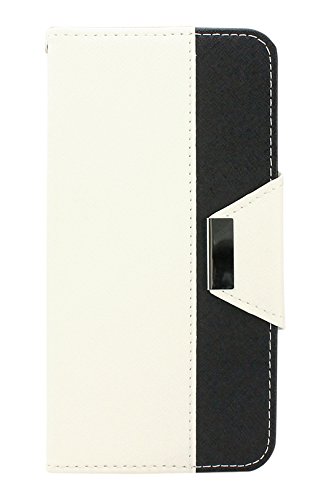 Etui portefeuille iPhone 6 Plus blanc Trenro anti rayure avec porte carte