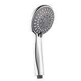 【Nunca obstruido cabezal de la ducha, fácil de limpiar】 alto brillo cromado cabezal de ducha para evitar arañazos y el agua está muy bien e incluso, lo que hace que la piel se sienta suave y confortable.