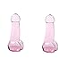 NIUXICH 2 decantadores de vino, vaso soplado a mano, jarra de vino tinto gran regalo para los amantes del vino, vino tinto jarra aireador regalo rosa (sin pajita)