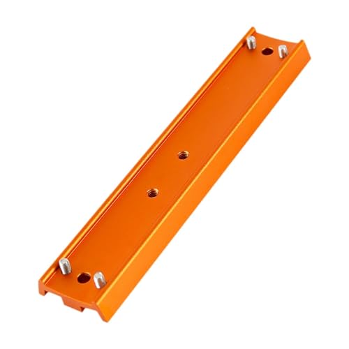 Placa de cola para telescopio de aluminio anodizado mecanizado con riel naranja