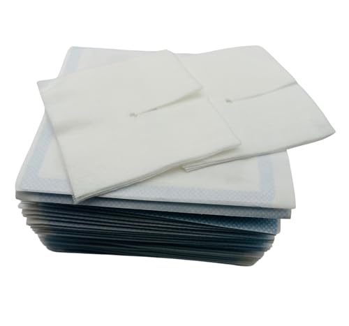 High Absorbent Non-Woven Split Drain Sponges, 6 Ply 2” X 2” Precut Gauze Sponge for I.V. and Tracheostomy Dressings, 2 Per Pack, 70 Packs, 140 Total and 2 Tapes miniatura 3