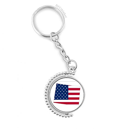 Porte-clé drapeau américain Wyoming pour organiser les clés de voiture