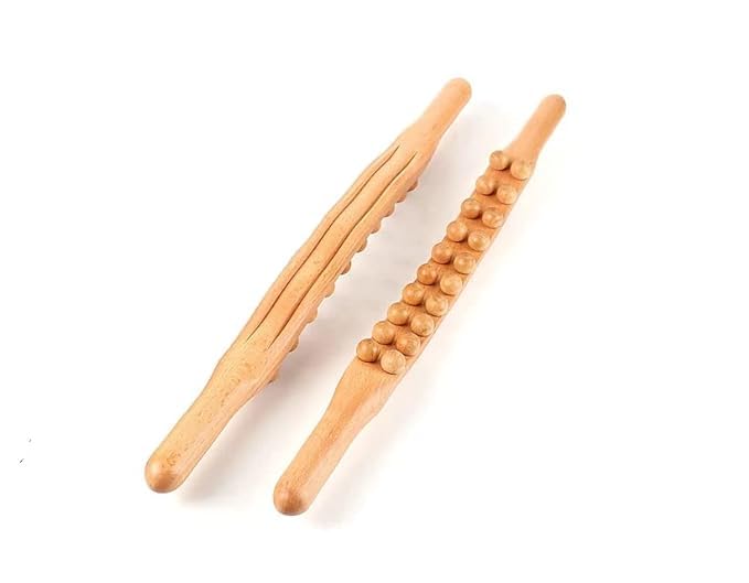 ACUWORLD Wood Therapy Massager Tools| 20 Beads Stomach Massager| Ease Neck| Back| Waist| and Leg Hip Pain| Self Body Sculpting Wooden Stick ACUWORLD Wood Therapy Massager Tools| 20 Beads Stomach Massager| Ease Neck| Back| Waist| and Leg Hip Pain| Self Body Sculpting Wooden Stick