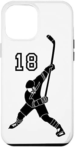 Amazon Com Iphone 12 Pro Max 18 Number 18 Hockey Player White Background Case Cell Phones Accessories