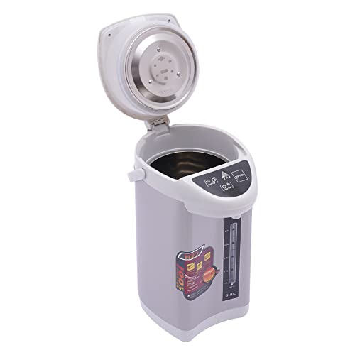 Begoniape Dispensador de agua caliente de acero inoxidable de 5.8 L, dispensador de agua, termopot,...