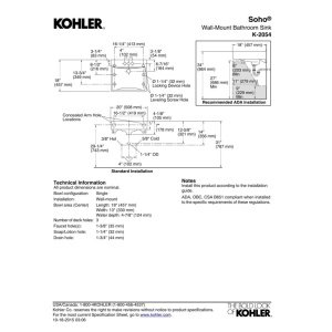 KOHLER SOHO® 20X18 LAVATORY 4CC - image 3