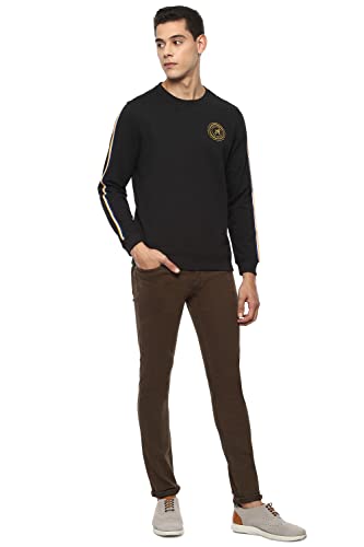 Image of Van Heusen Men's Cotton Blend Round Neck Hoodie