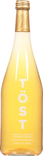 Quddiem view of TOST Sparkling White Tea bottle