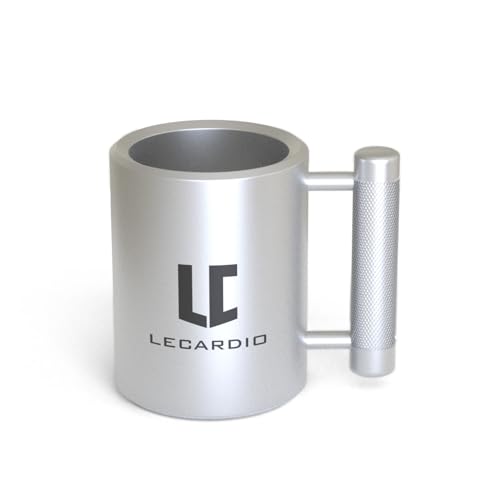 LECARDIO Weighted Mug 22LB 10 oz - Beer Cup | Fitness Water Cup | Durable Weightlifting Plate Design | Gym, Workout, and Beer Enthusiast Gift