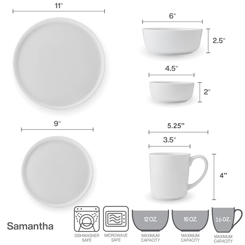 Mikasa 5317824 Samantha Bone China Lightweight Chip Resistant 40 Piece Dinnerware Set thumb #2