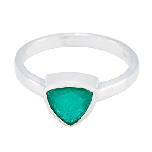 Bagues en pierres précieuses bague triangle homme femme argent 925