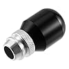 X AUTOHAUX 1 Set 5 Speed Car Adjustable Gear Shift Knob Aluminum Alloy Black #5