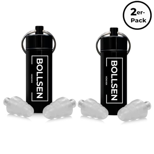 Rooth C&P Ohrstöpsel zum Schlafen – Anti-Schnarch-Silikon-Ohrstöpsel – 25 dB Lärmminderung – Bequemer Tag & Nacht – Einfaches Einsetzen & Entfernen – 100X wiederverwendbar- BOLLSEN Gehörschutz