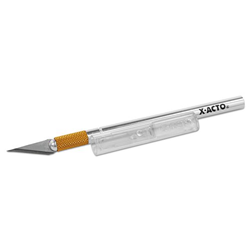 X-Acto Precision Utility Knife Metal Silver 9.0 inches Aluminum Handle Z-Series #1 Includes Safety Cap - Thumbnail 2