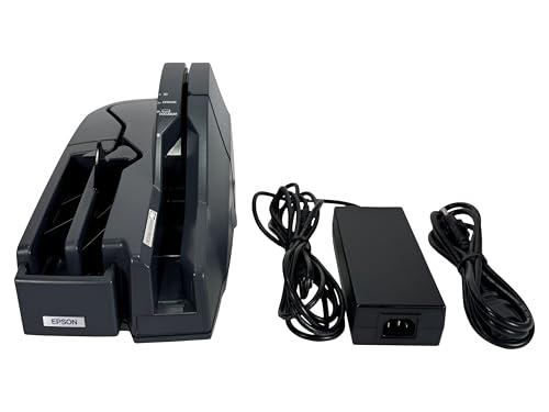 Epson TM-S1000 M236A 30DPM POS Bank MICR Check Scanner 2-Pocket Financial Utilities, Bundle with...