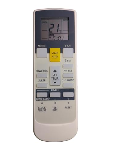 Image of Sanavya AC Remote Control - Compatible Replacement for Split & Window Air Conditioners - Replicates Genuine Remote Functions (O General Ac Remote 107A AR-RAJ1E)