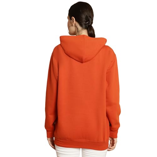 Image of Mack Jonney Printed Hooded Cotton Fleece Sweatshirt for Women-MACK32482