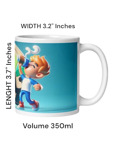 Image of Better Gift Flowers Energy Meter Mug, Round Shaped Multicolor Themed Coffee Mugs, Mug for Gifting, Gifting Items for Family, Friends & Closed Ones