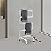Electric Towel Warmer, S-Shaped Heated Towel Rack with Built-in Switch, Constant Temperature, 15-Min Fast Heating, Freestanding Drying Rack for Bathroom, Plug-in/Hardwired, White